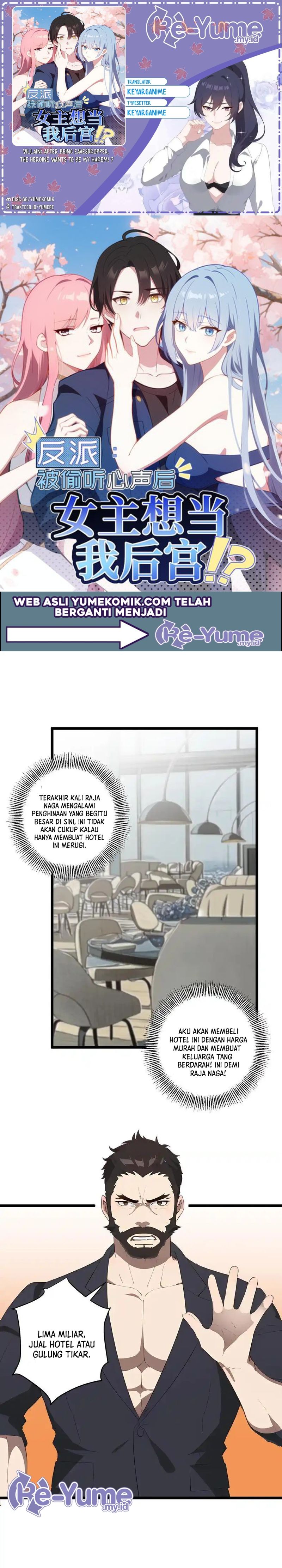 Villain: After Being Eavesdropped, The Heroine Wants To Be My Harem!? Chapter 45 Gambar 1