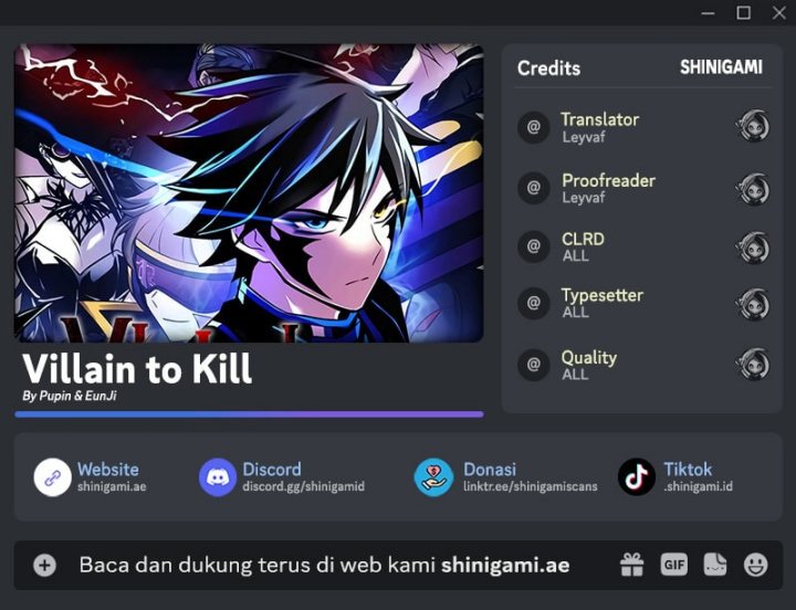 Villain To Kill Chapter 177 Gambar 1