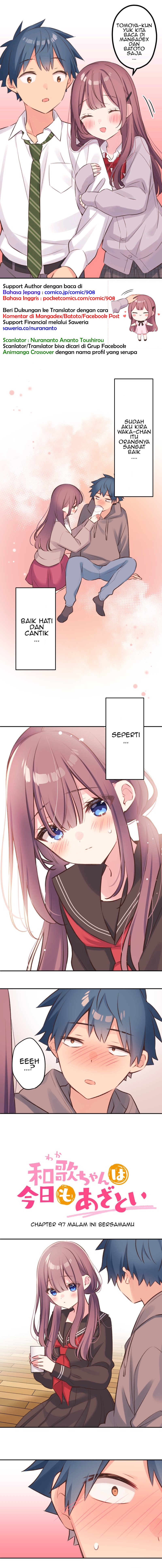Waka-chan Is Flirty Again Chapter 97 Gambar 1