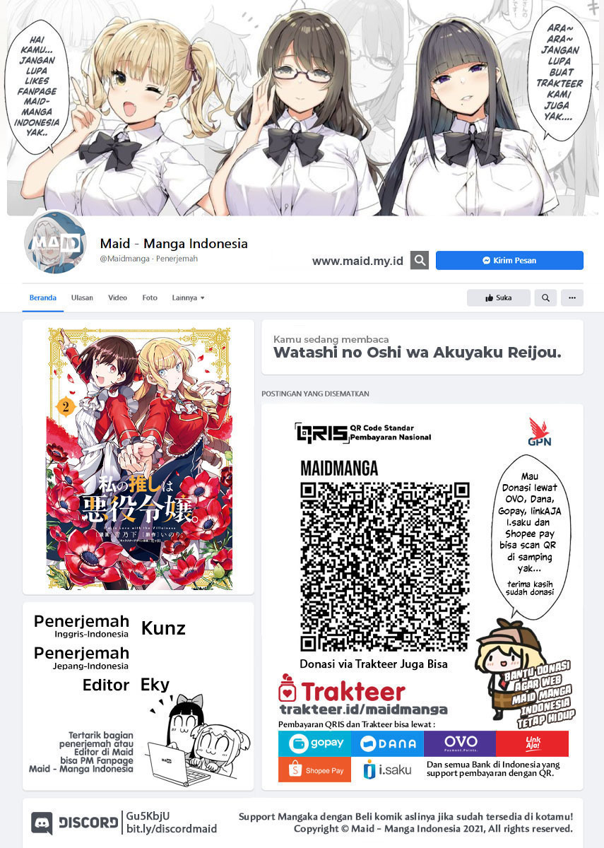 Watashi no Oshi wa Akuyaku Reijou. Chapter 30 Gambar 2
