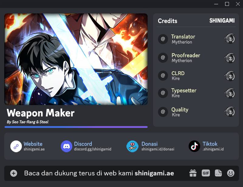 Weapon Maker Chapter 14 Gambar 1