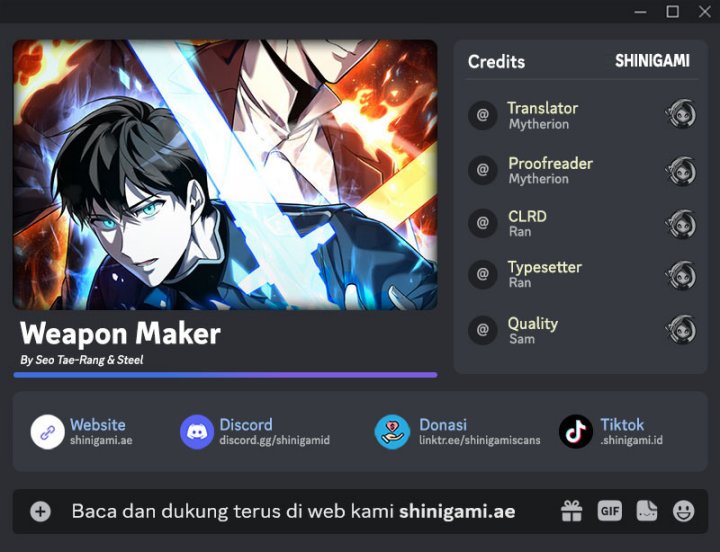 Weapon Maker Chapter 22 Gambar 1