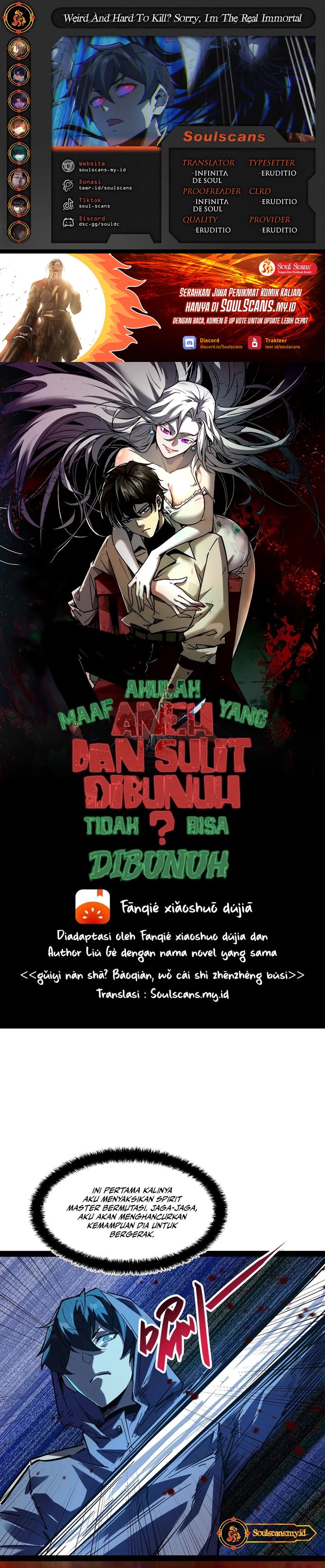 Weird and Hard to Kill? Sorry, I’m the Real Immortal Chapter 79 Gambar 1