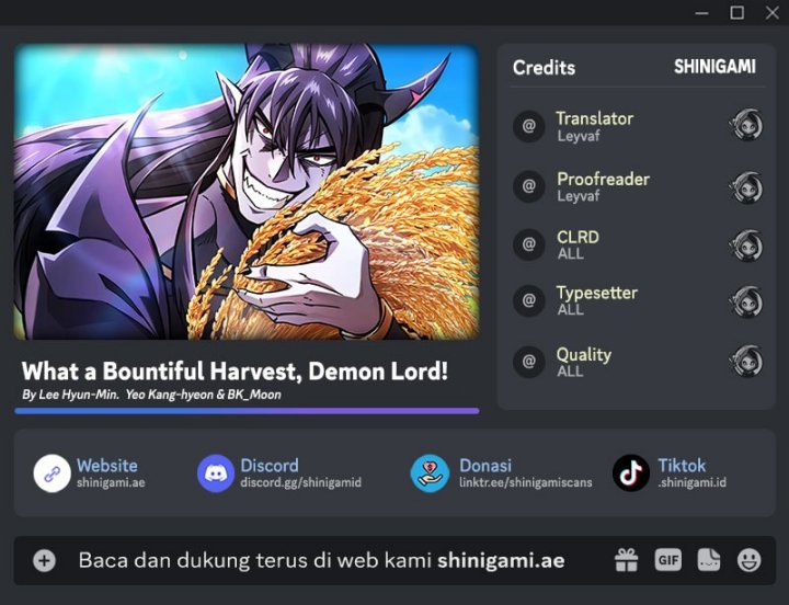 What A Bountiful Harvest, Demon Lord! Chapter 29 Gambar 1