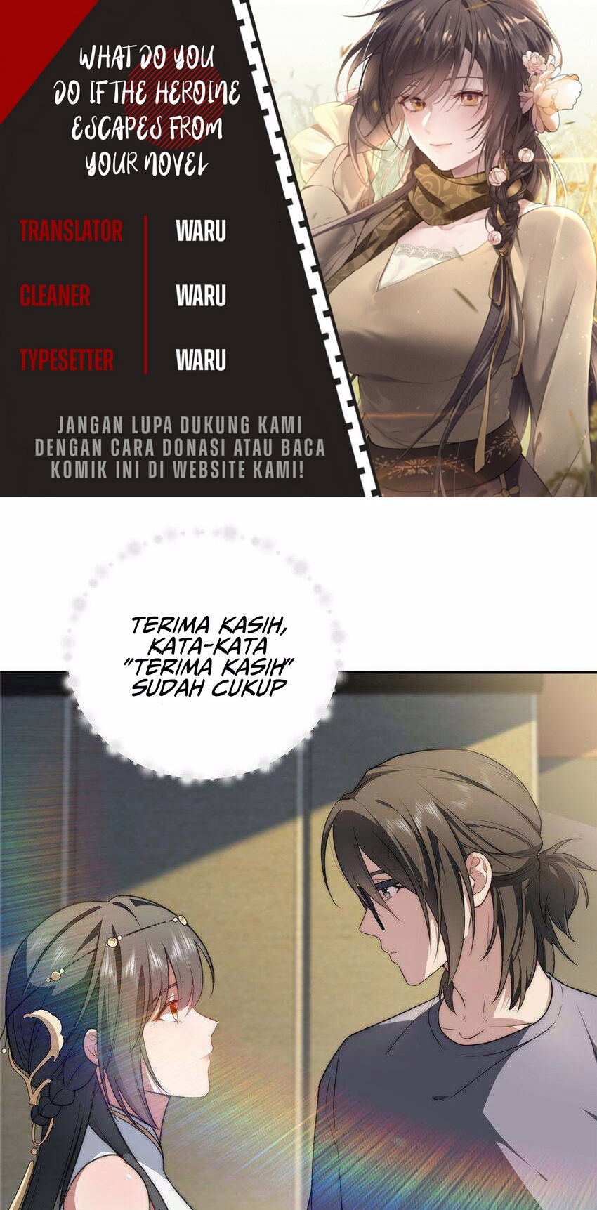 What Do You Do If the Heroine Escapes From Your Novel Chapter 18 Gambar 1