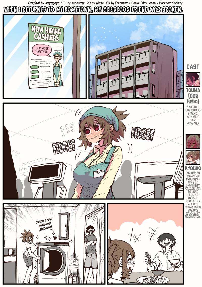 When I Returned to My Hometown, My Childhood Friend was Broken Chapter 44 Gambar 1