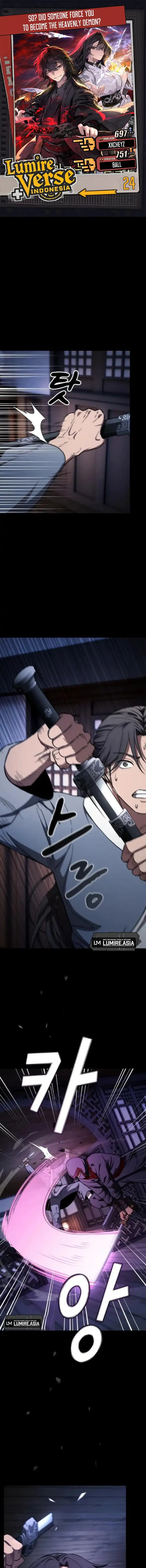 Who’s threatening you with a knife to make you a Heavenly Demon? (Did Someone Force You to Become the Heavenly Demon?) Chapter 24 Gambar 1