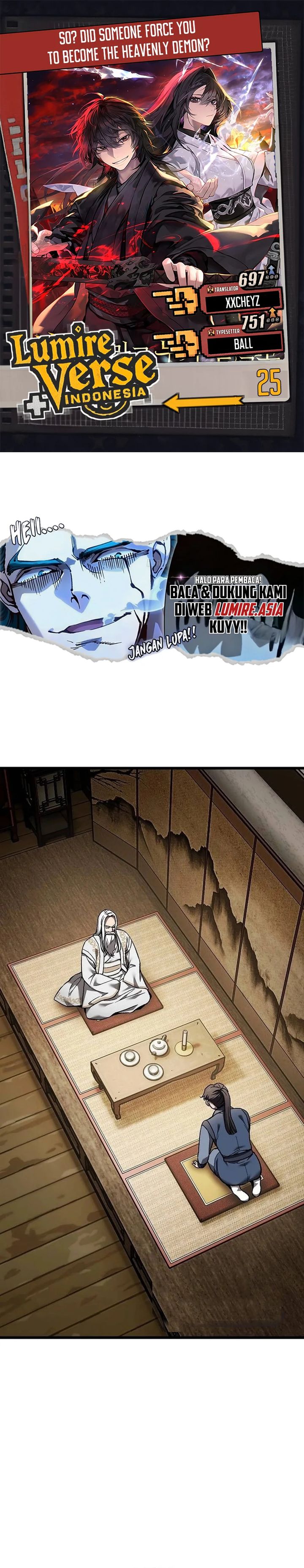 Who’s threatening you with a knife to make you a Heavenly Demon? (Did Someone Force You to Become the Heavenly Demon?) Chapter 25 Gambar 1