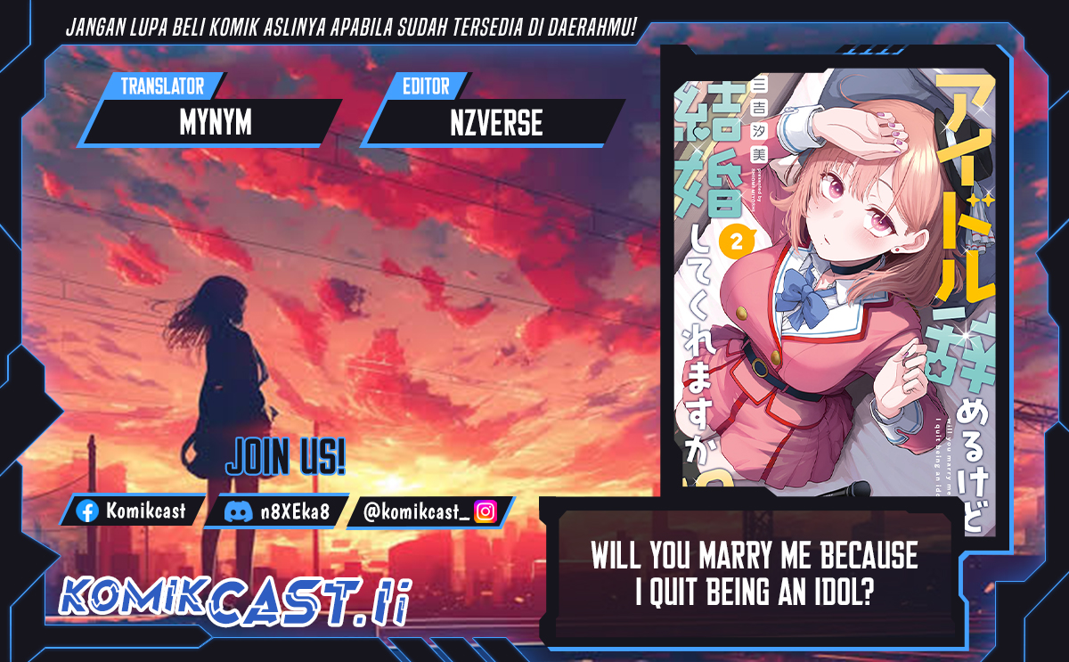 Will You Marry Me If I Quit Being an Idol?! Chapter 13.2 Gambar 1