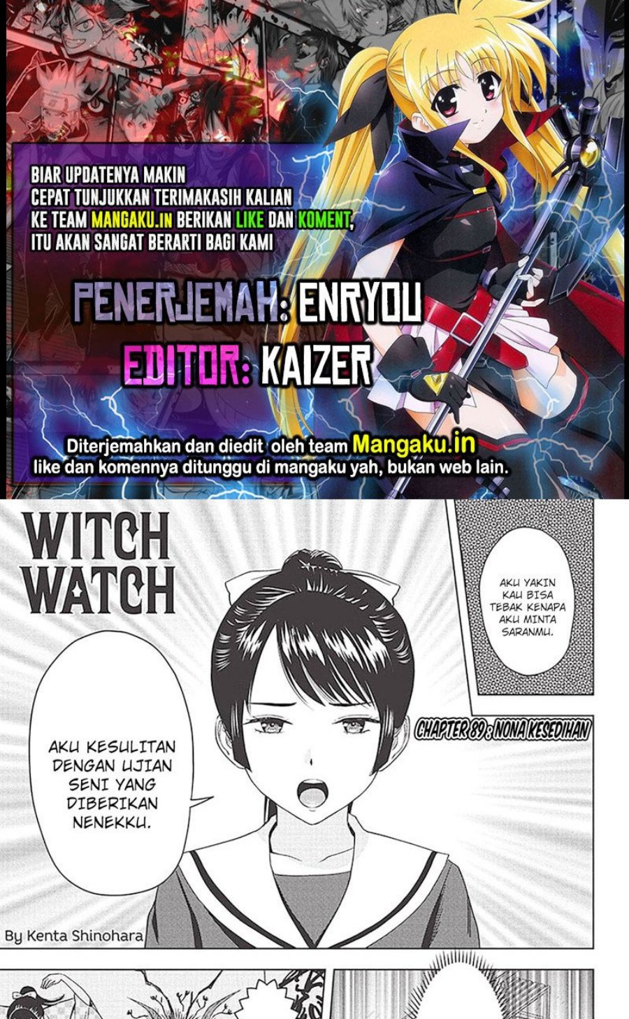 Witch Watch Chapter 89 Gambar 1
