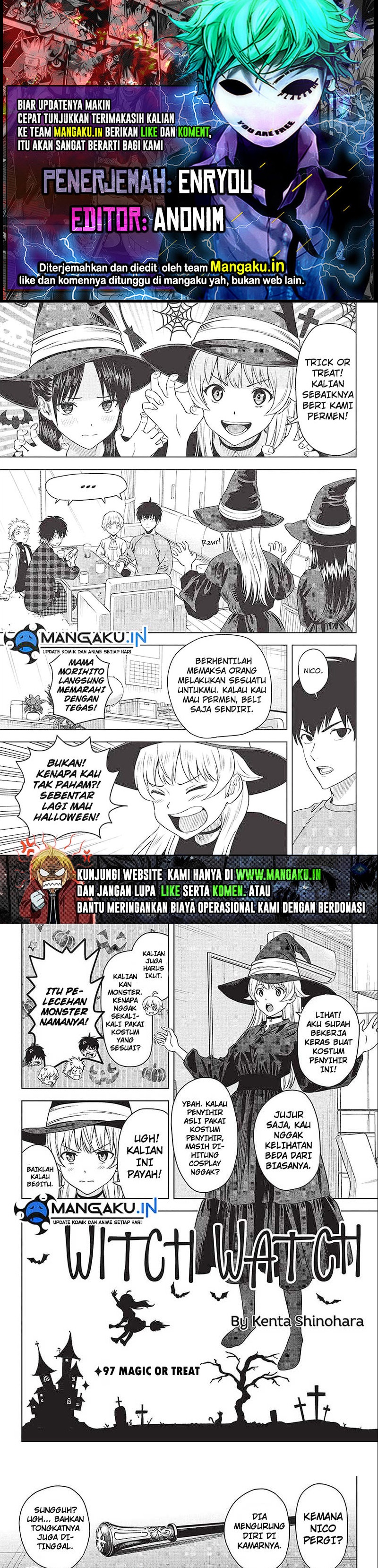 Witch Watch Chapter 97 Gambar 1