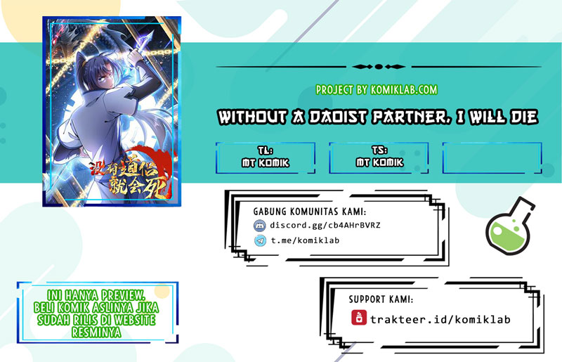 Without a Daoist Partner, I Will Die Chapter 05 Gambar 1