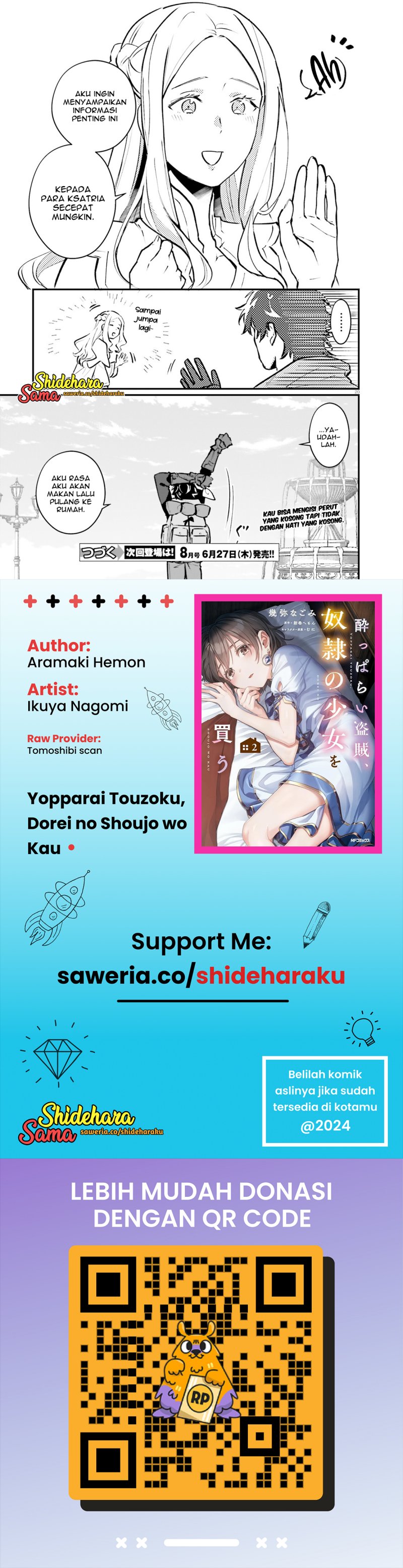 Yopparai Touzoku, Dorei no Shoujo wo Kau Chapter 17 Gambar 21