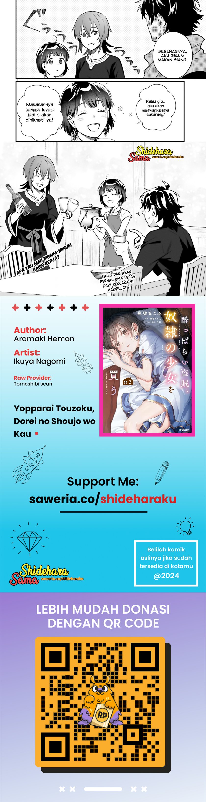 Yopparai Touzoku, Dorei no Shoujo wo Kau Chapter 18 Gambar 17