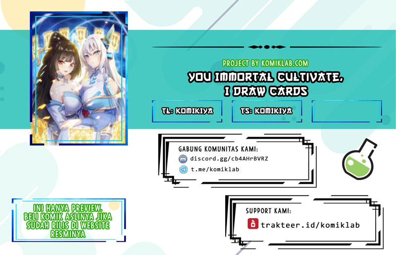 You Immortal Cultivate, I Draw Cards Chapter 01 Gambar 1