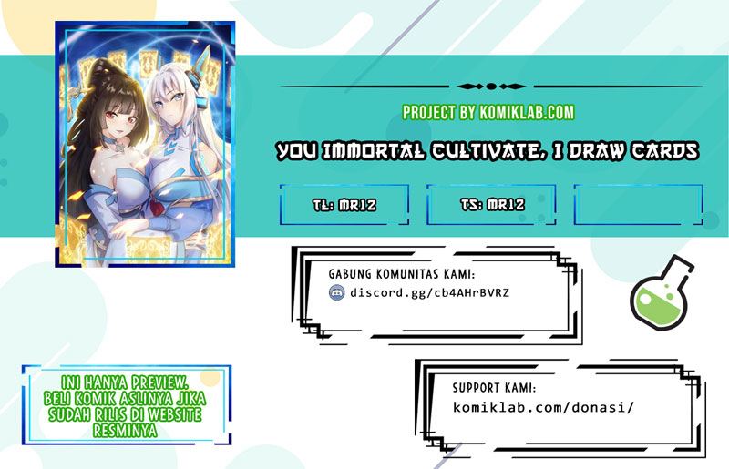 You Immortal Cultivate, I Draw Cards Chapter 17 Gambar 1