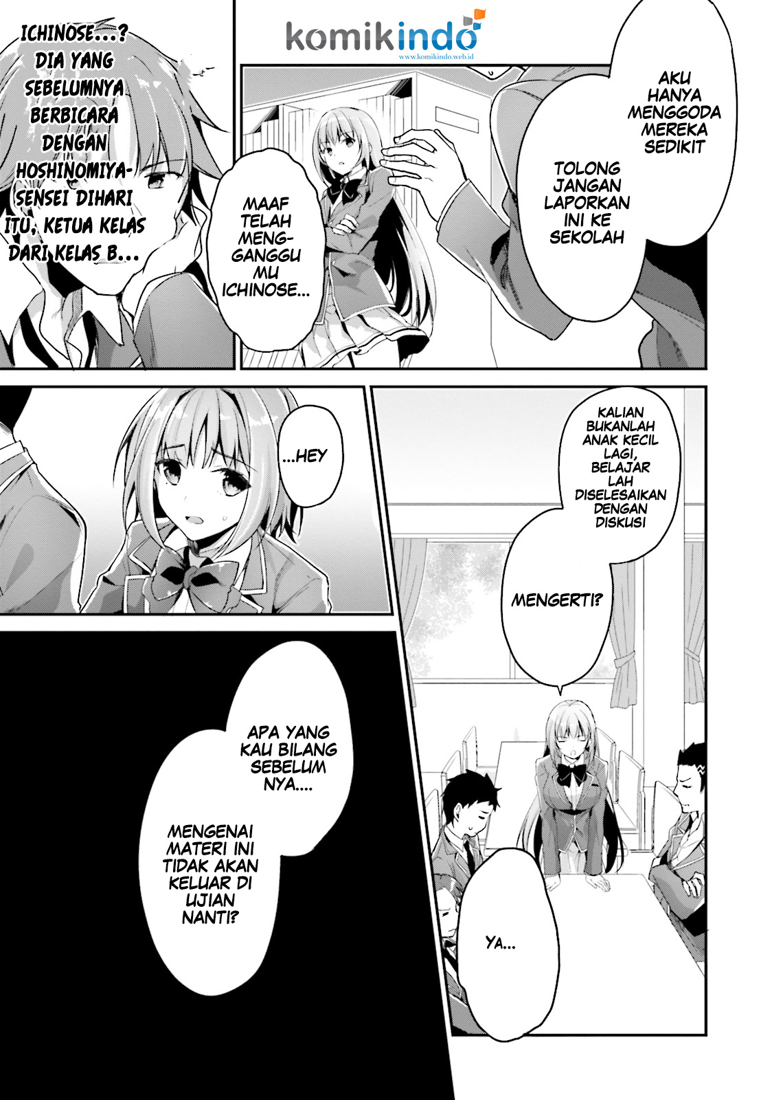 Youkoso Jitsuryoku Shijou Shugi no Kyoushitsu e Chapter 7 Gambar 28
