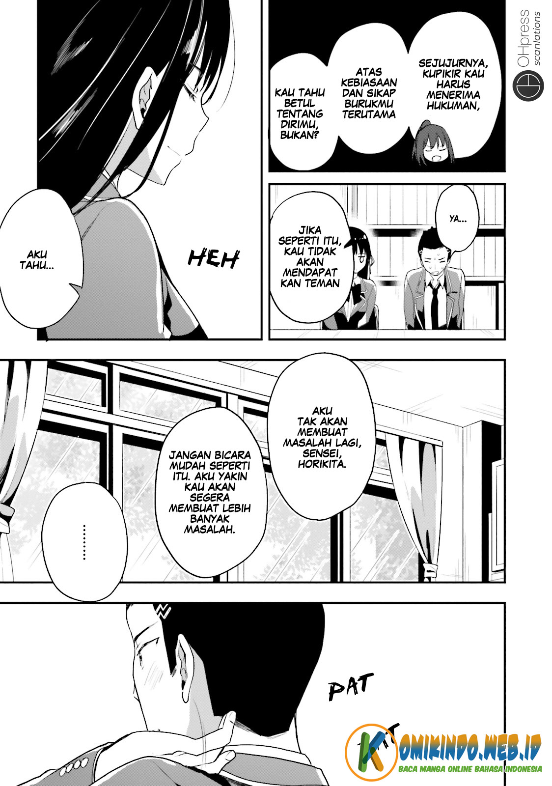 Youkoso Jitsuryoku Shijou Shugi no Kyoushitsu e Chapter 15 Gambar 20