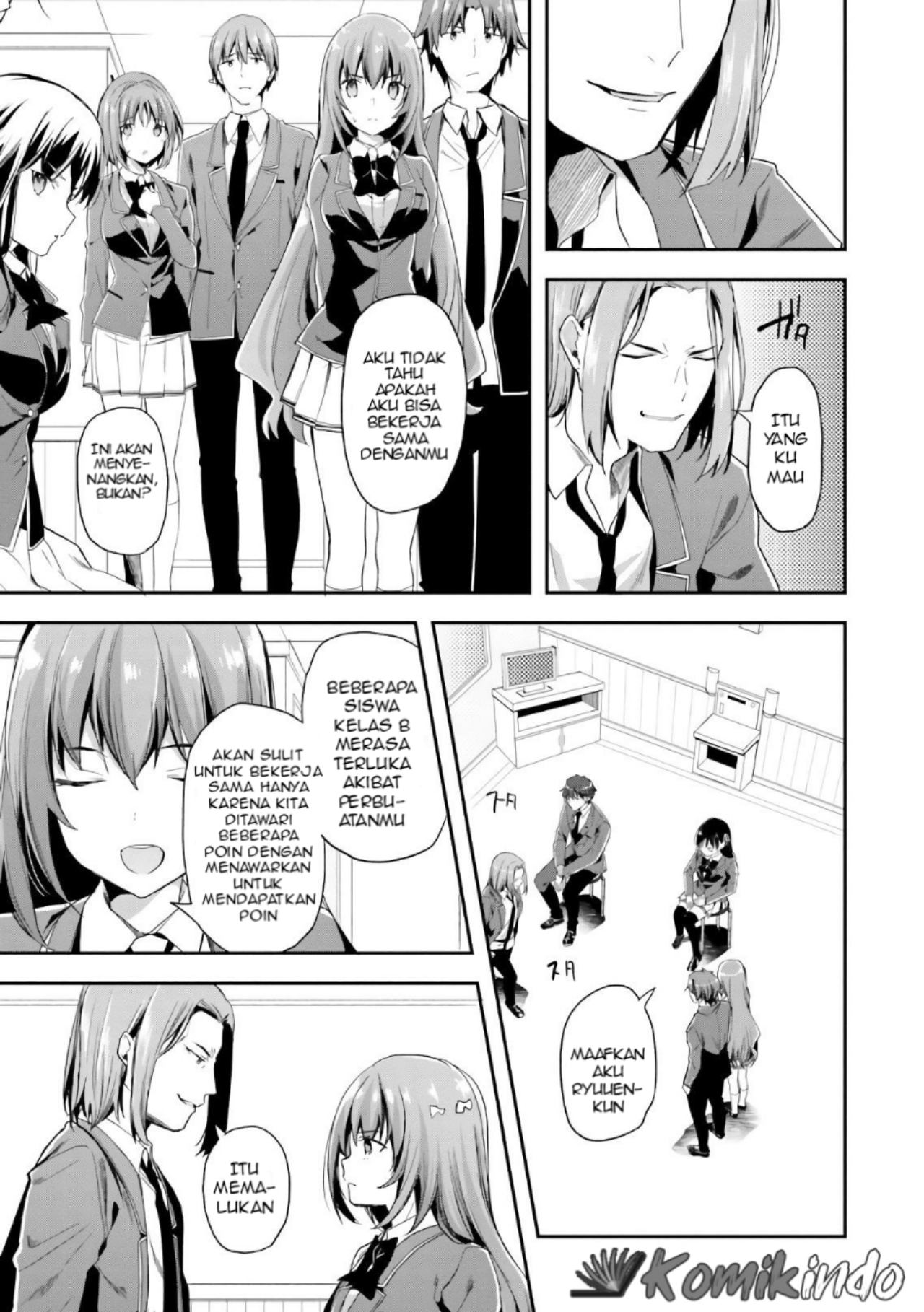 Youkoso Jitsuryoku Shijou Shugi no Kyoushitsu e Chapter 37 Gambar 8