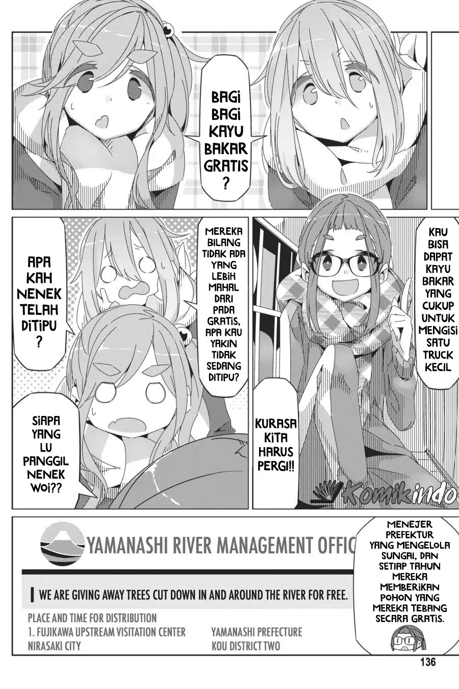 Yuru-Camp Chapter 40 Gambar 5