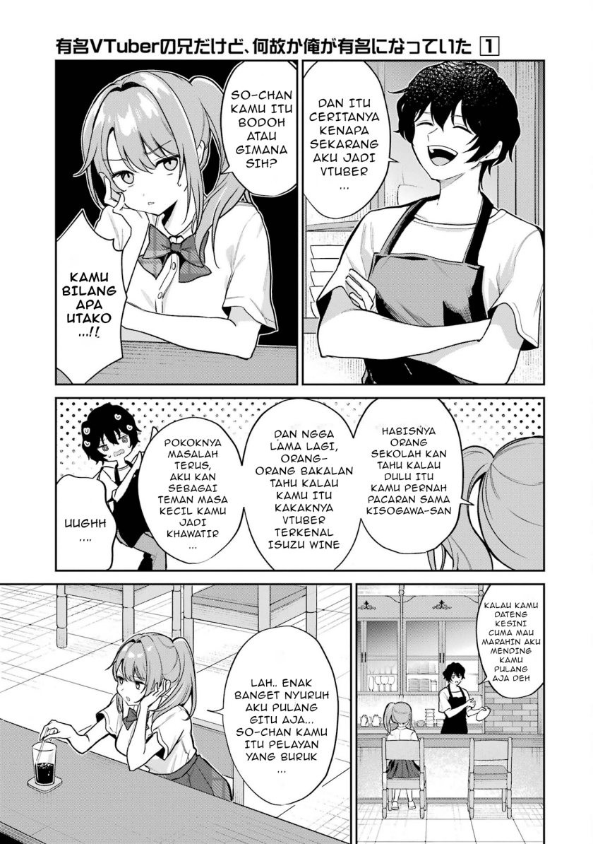 Yuumei VTuber no Ani Dakedo Nazeka Ore ga Yuumei ni Natteita Chapter 03 Gambar 18