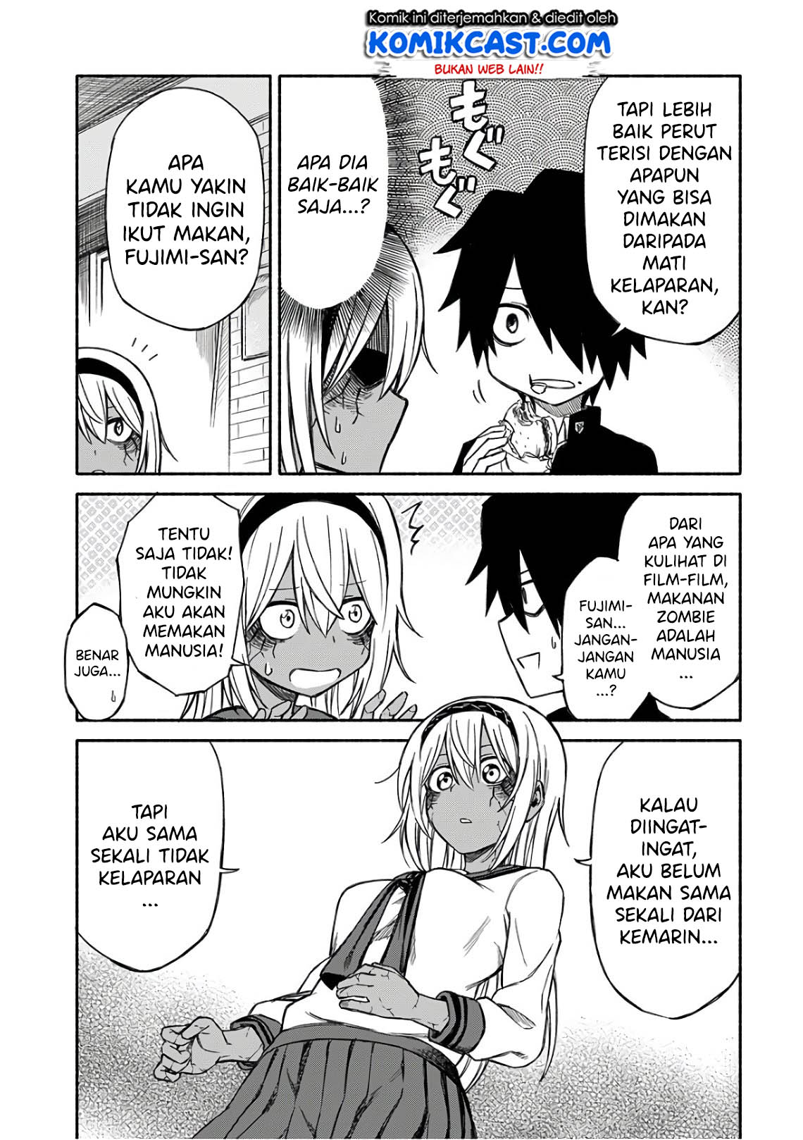 Zombi Shoujo no Fujimi-san Chapter 03 Gambar 4