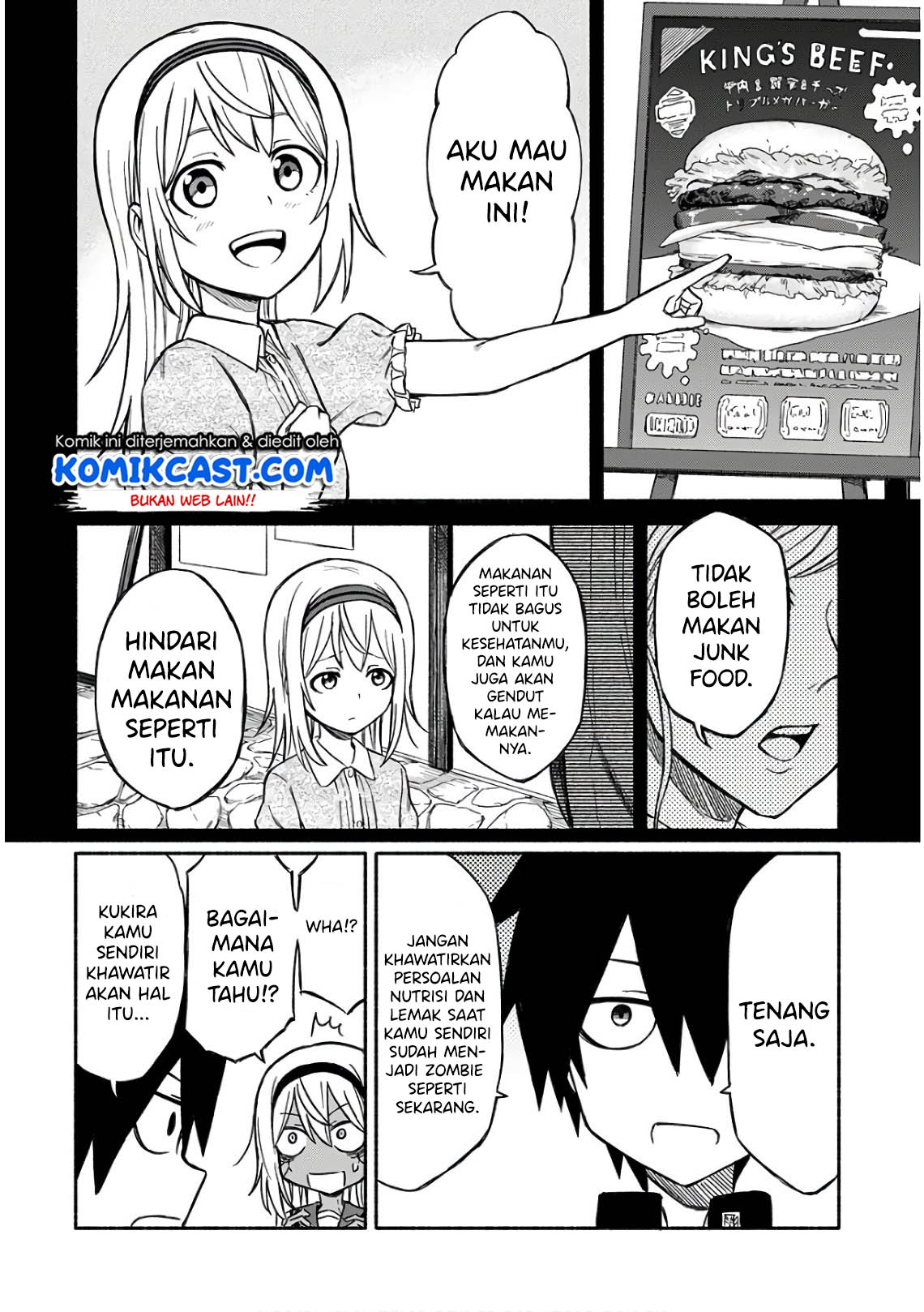 Zombi Shoujo no Fujimi-san Chapter 03 Gambar 7