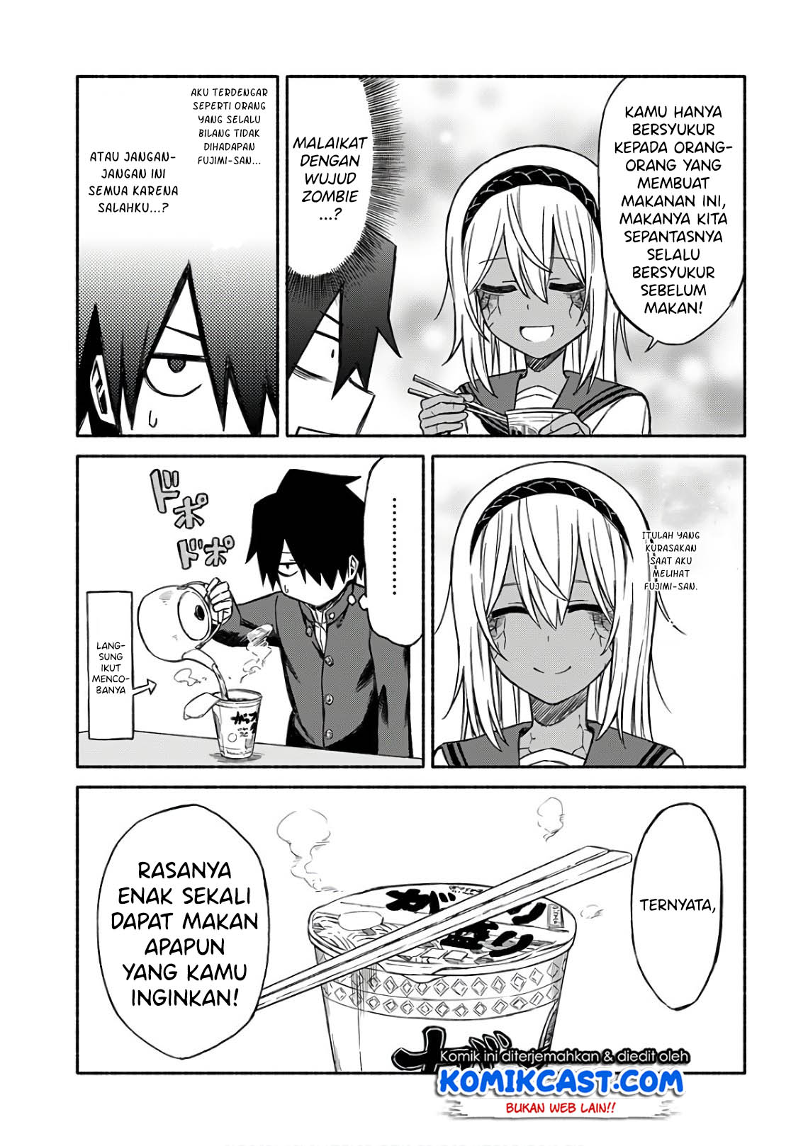 Zombi Shoujo no Fujimi-san Chapter 03 Gambar 16